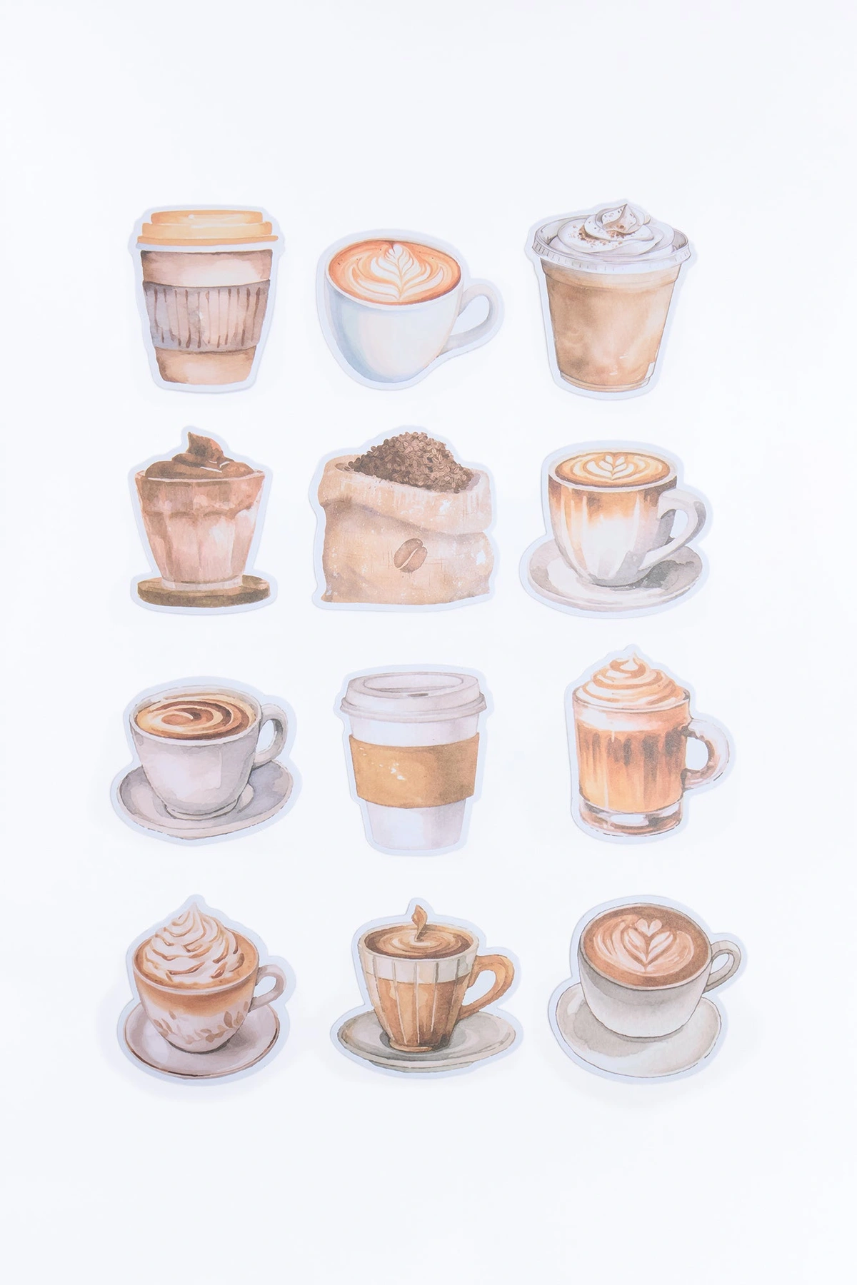 But First Coffee Sticky Notes 12 Pack Set - Brown/combo — Castanho/combinação