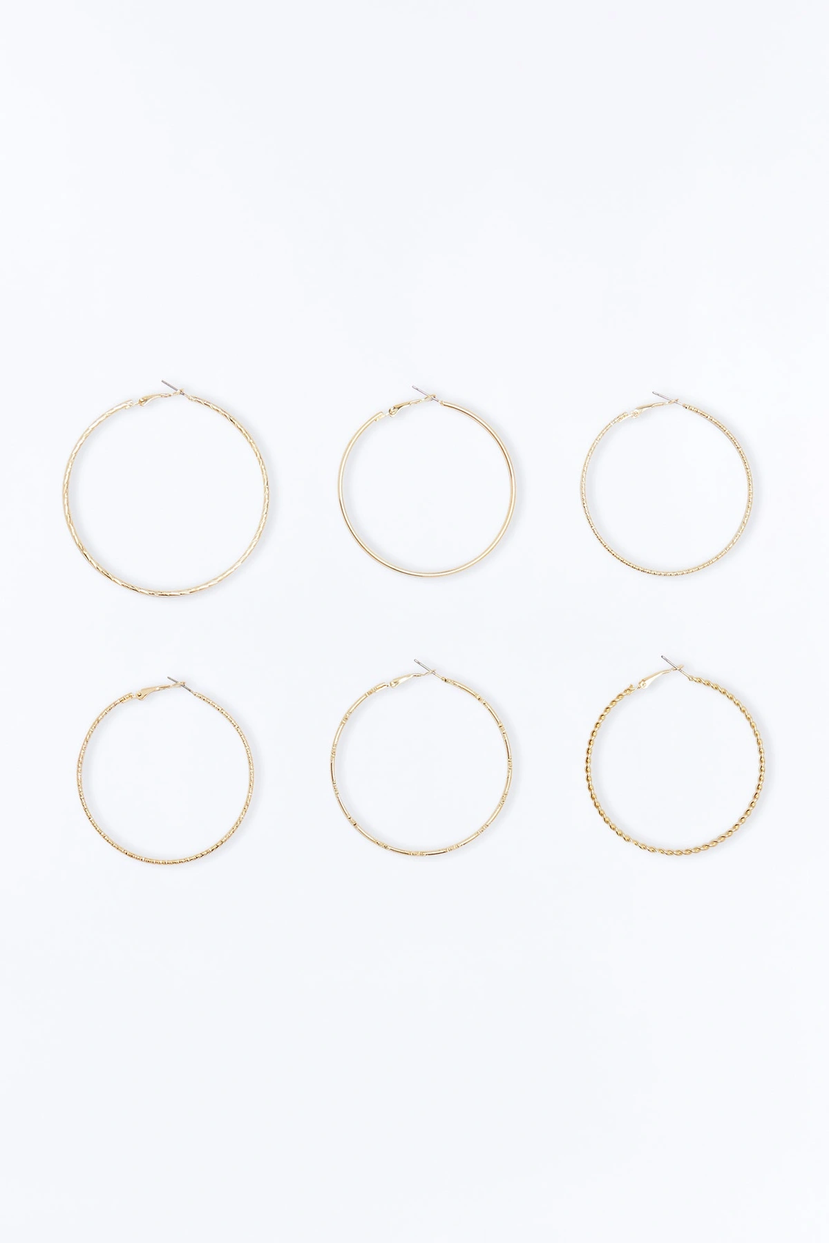 Everyday Essential 6 Pair Multi Earring Set - Gold — Dourado