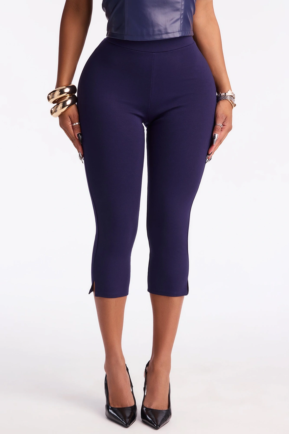 All My Potentials Capri Legging - Navy — Azul-marinho