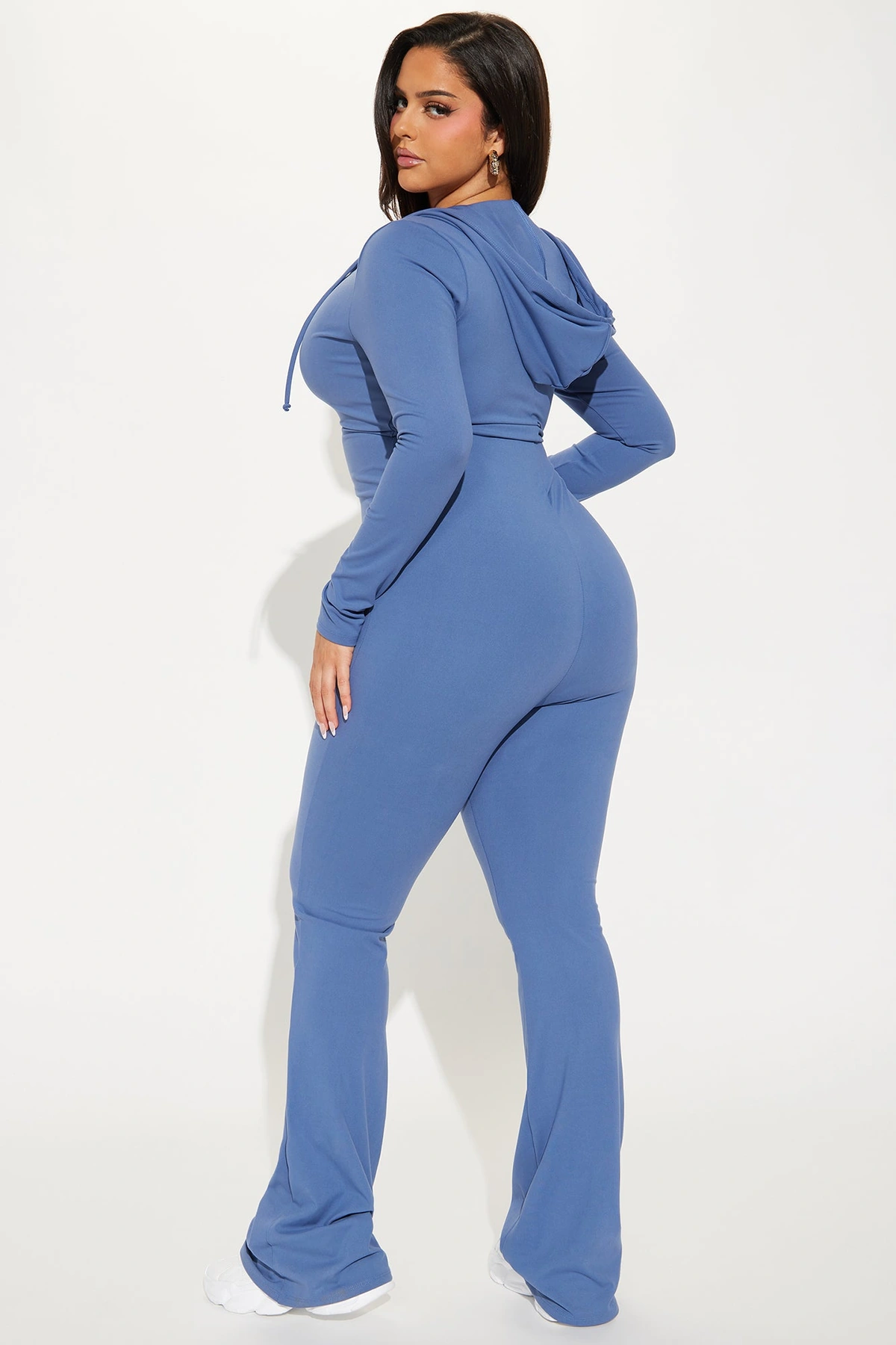 Luna Zip Up Jumpsuit - Blue — Azul