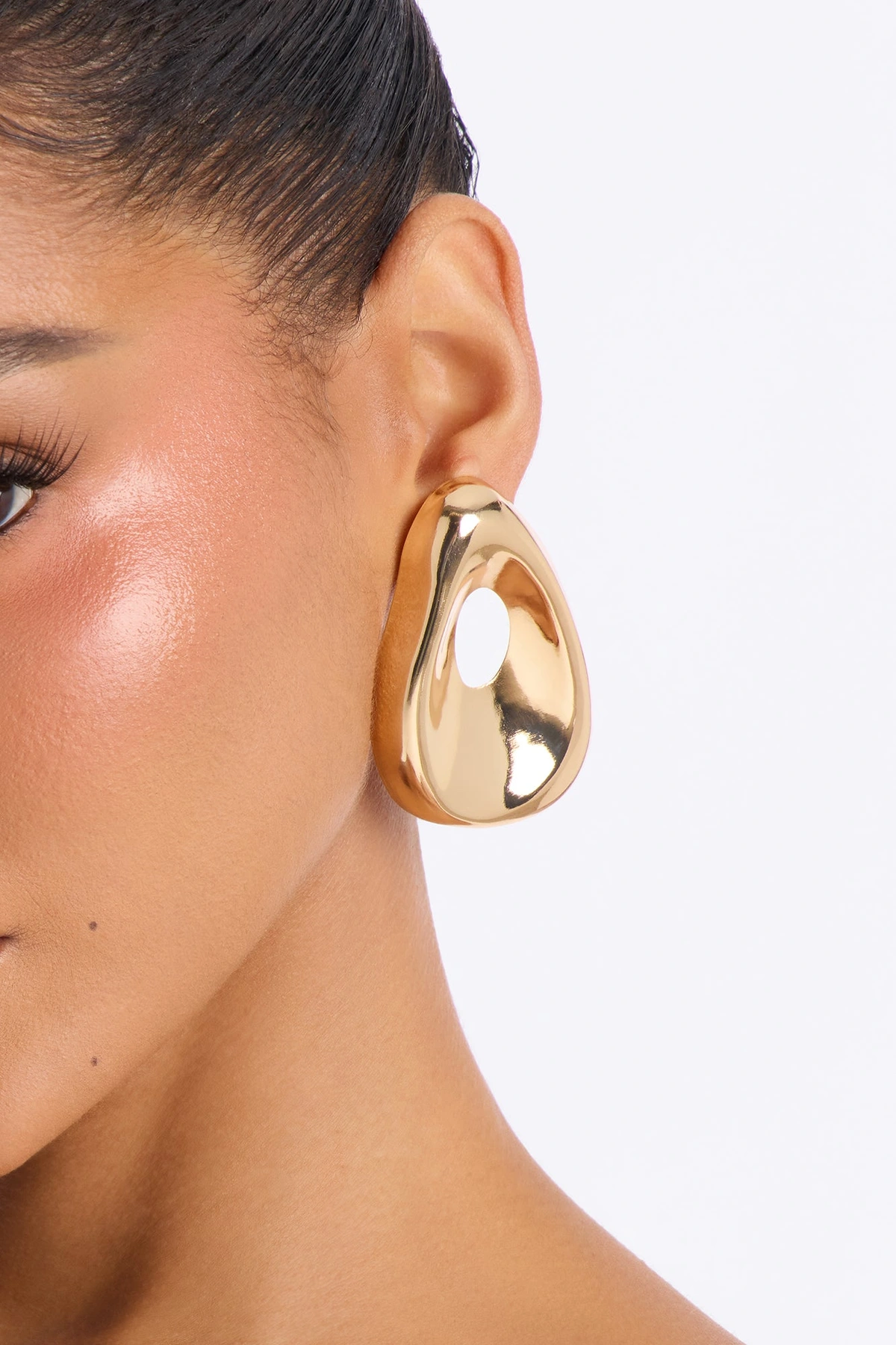 True Vision Drop Earrings - Gold — Dourado