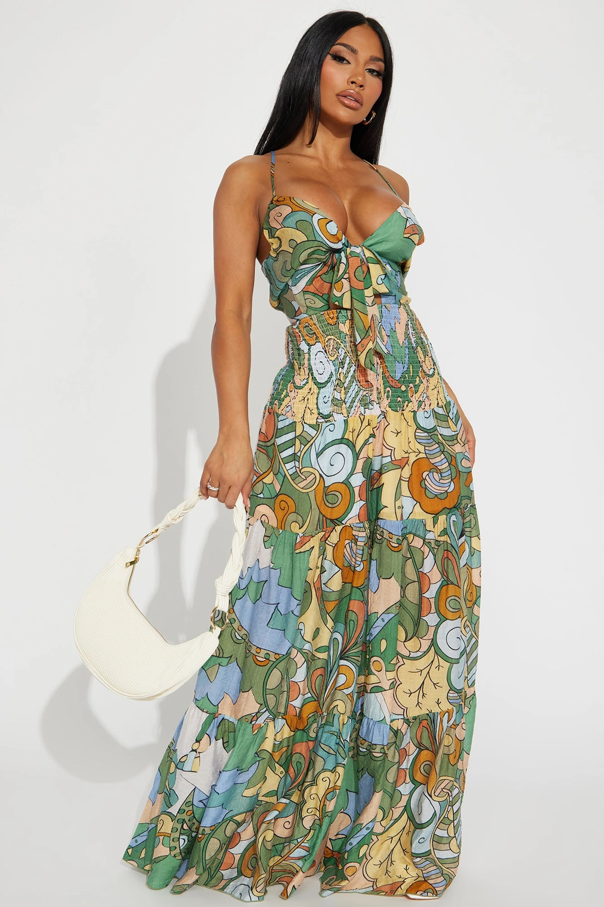 Kamiyah Printed Jumpsuit - Green/combo — Verde/combinação