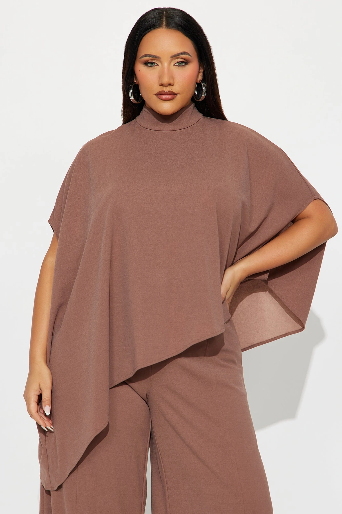 Diana Draped Pant Set - Mocha — Moca