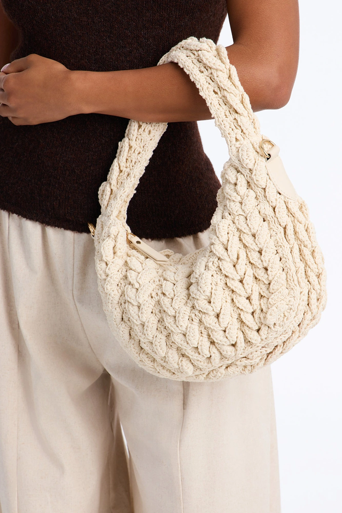Knit Dreams Crochet Bag - Ivory — Marfim