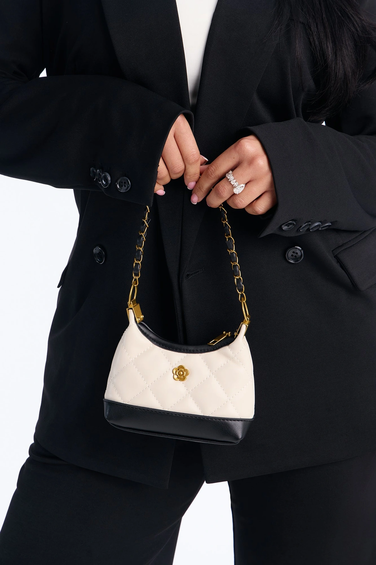 Love On The Run Faux Leather Crossbody Bag - Ivory/combo — Marfim/combinação