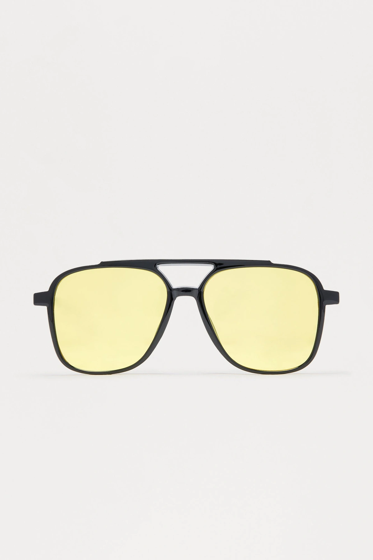 Payton Aviator Sunglasses - Black/Yellow — Preto/Amarelo
