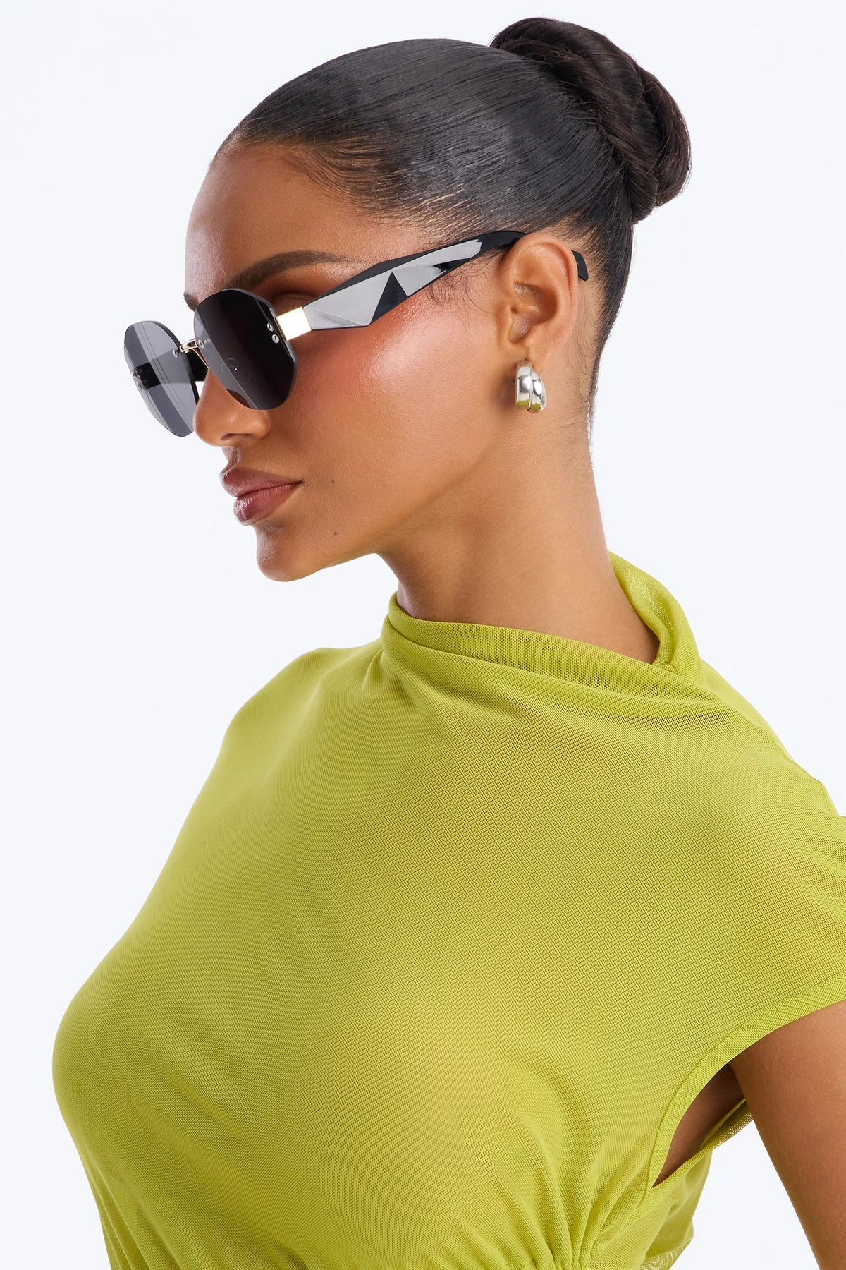 Sun Crush Sunglasses - Black — Preto