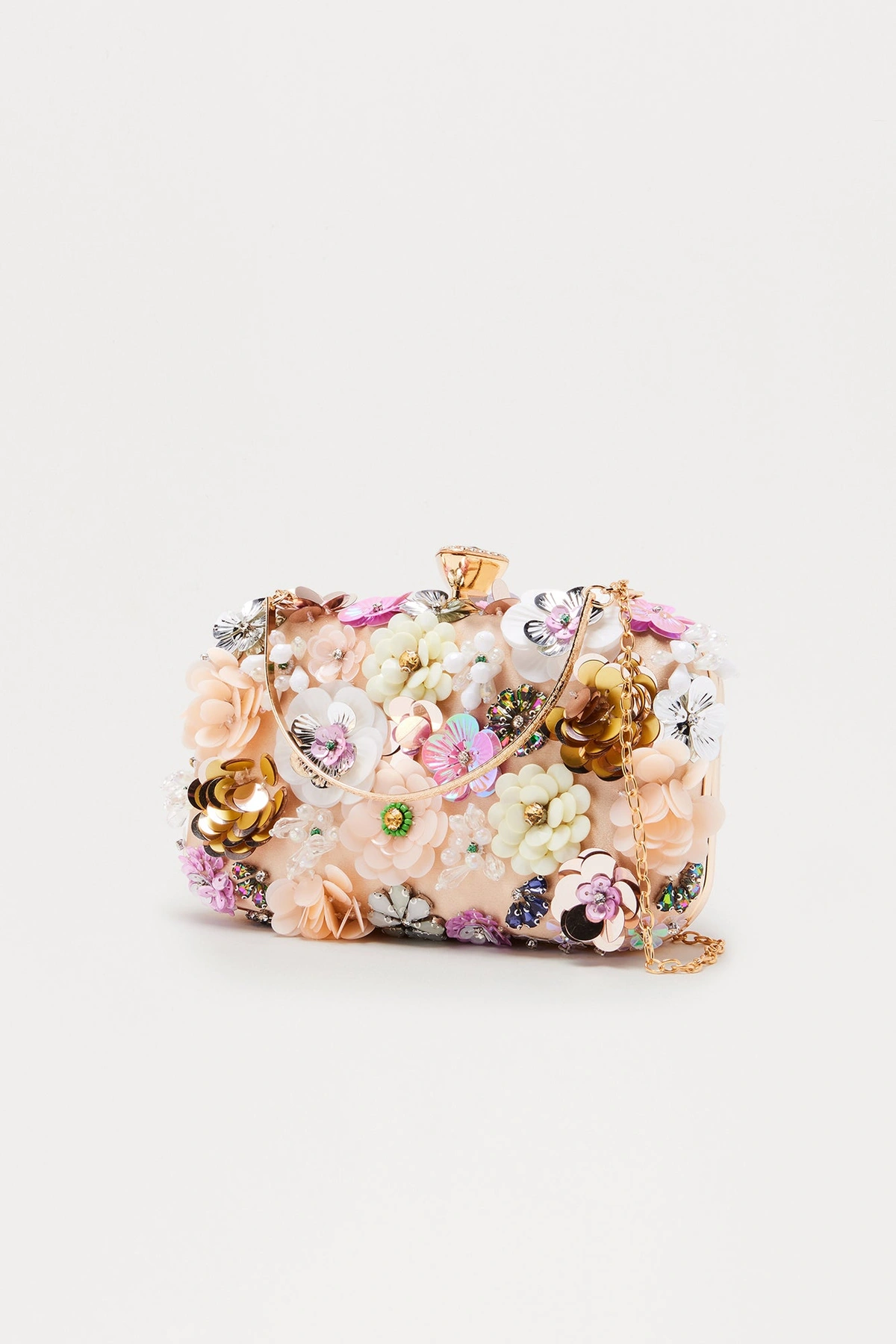 Made With Love Floral Clutch - Nude/combo — Nude/combinação