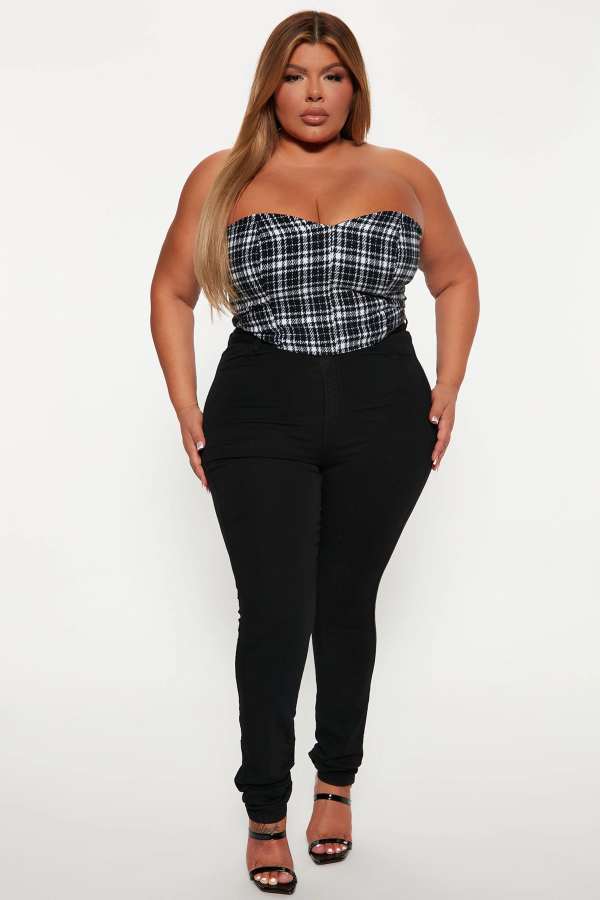 Tall Classic High Waist Skinny Jeans - Black — Preto