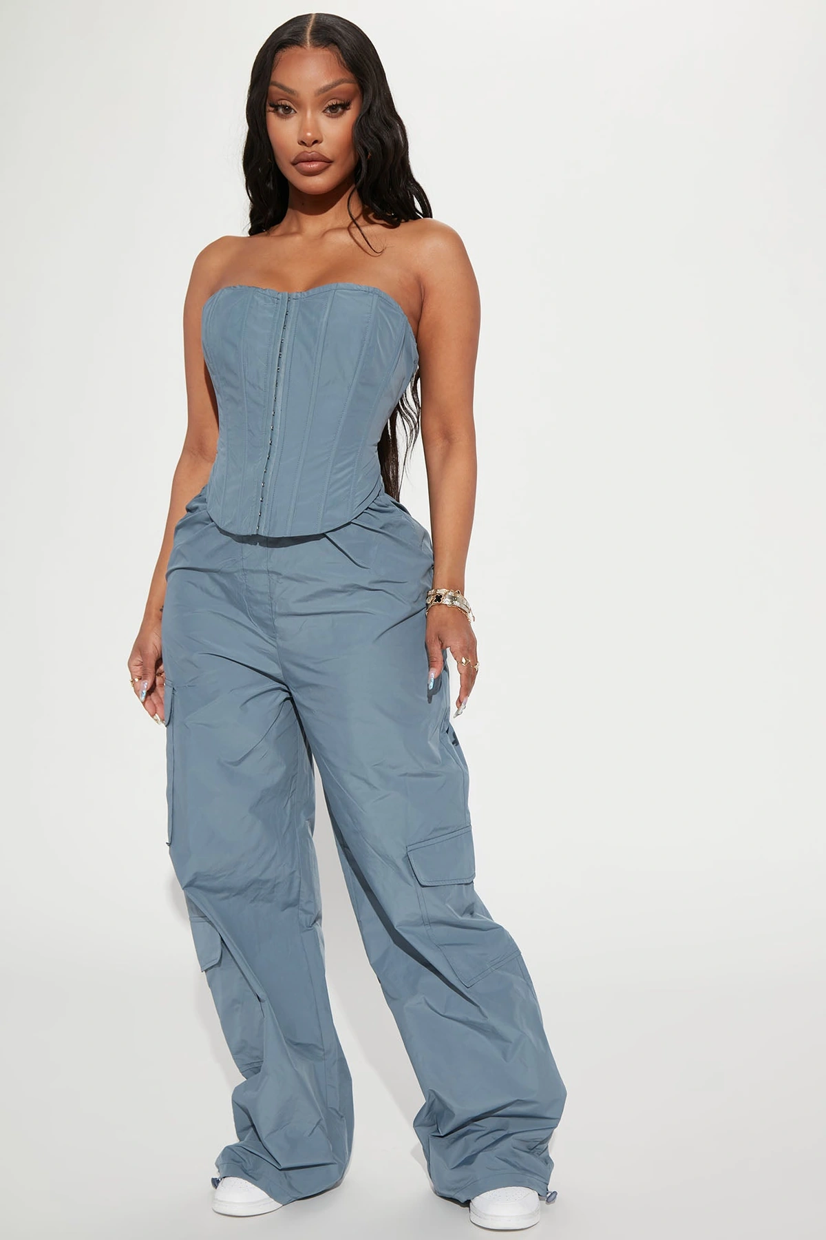 She's Just All That Pant Set - Slate Blue — Slate Azul