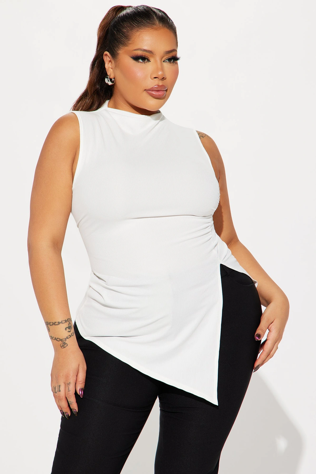 Harmony Sleeveless Top - Ivory — Marfim