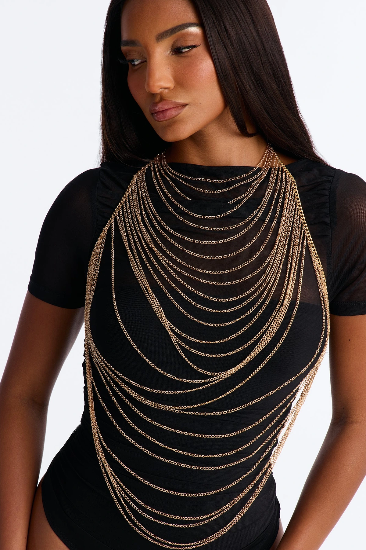 For A Thrill Body Chain - Gold — Dourado