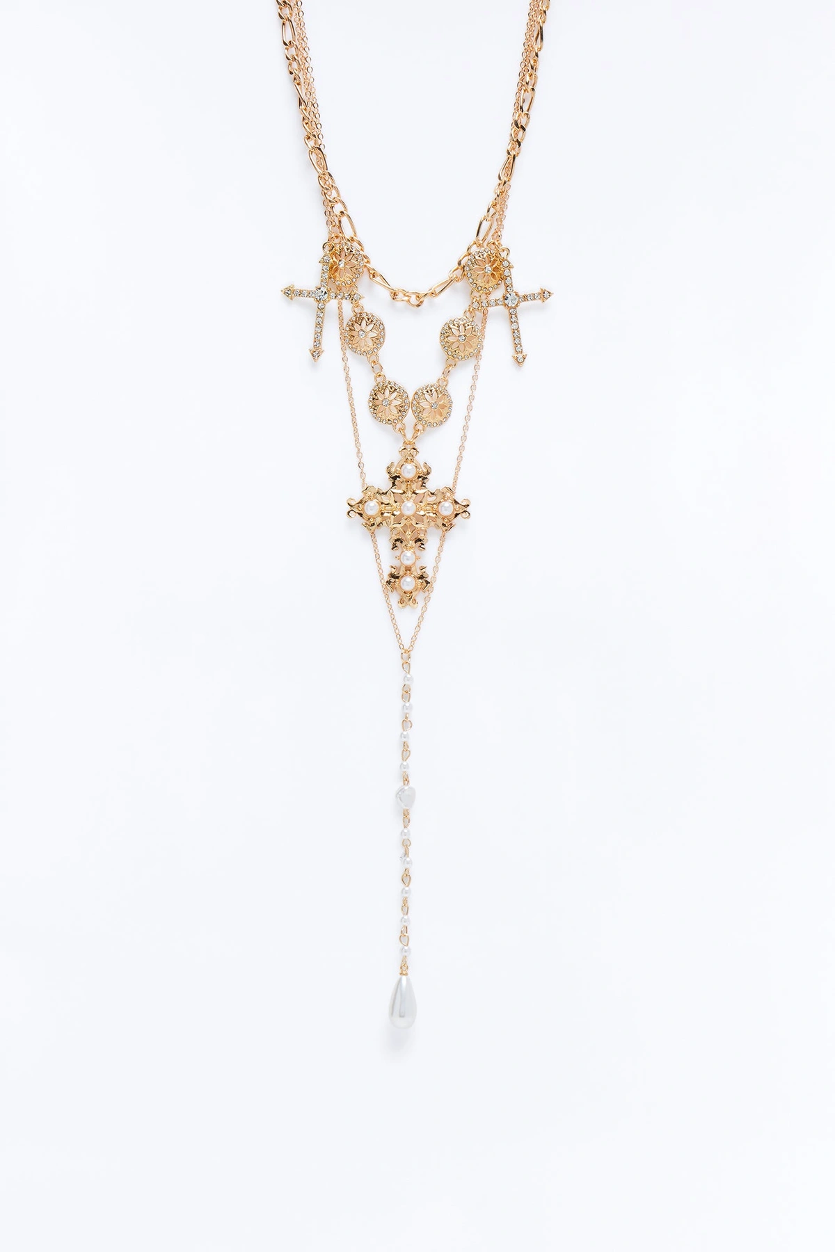 Living Life Lariat Necklace - Gold — Dourado