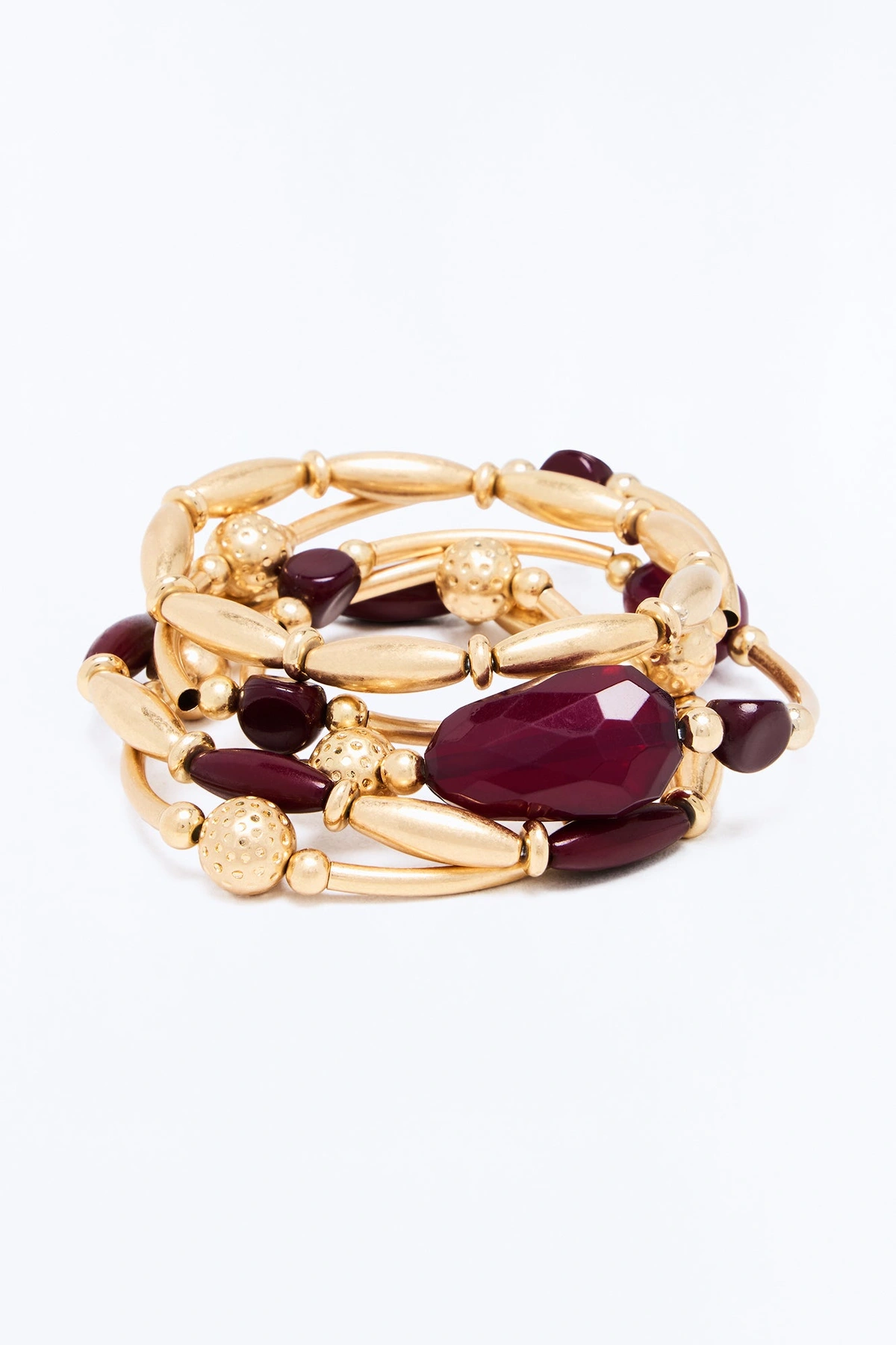 Layla 5 Piece Bracelet Set - Gold/combo — Dourado/combinação