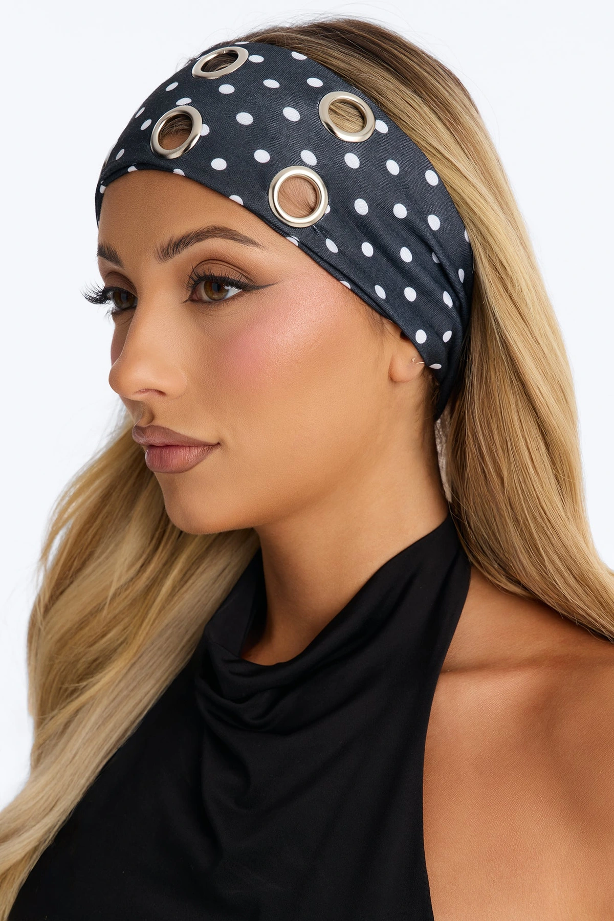 Tough Act To Follow Headband - Black/White — Preto/Branco