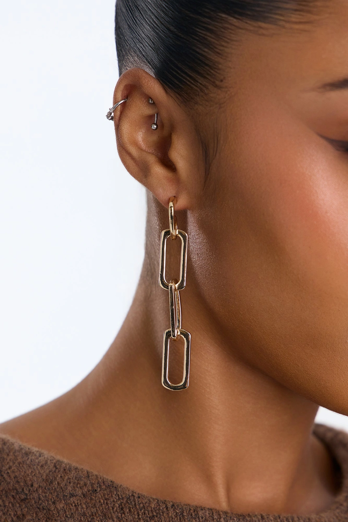 Stick Together Drop Earrings - Gold — Dourado