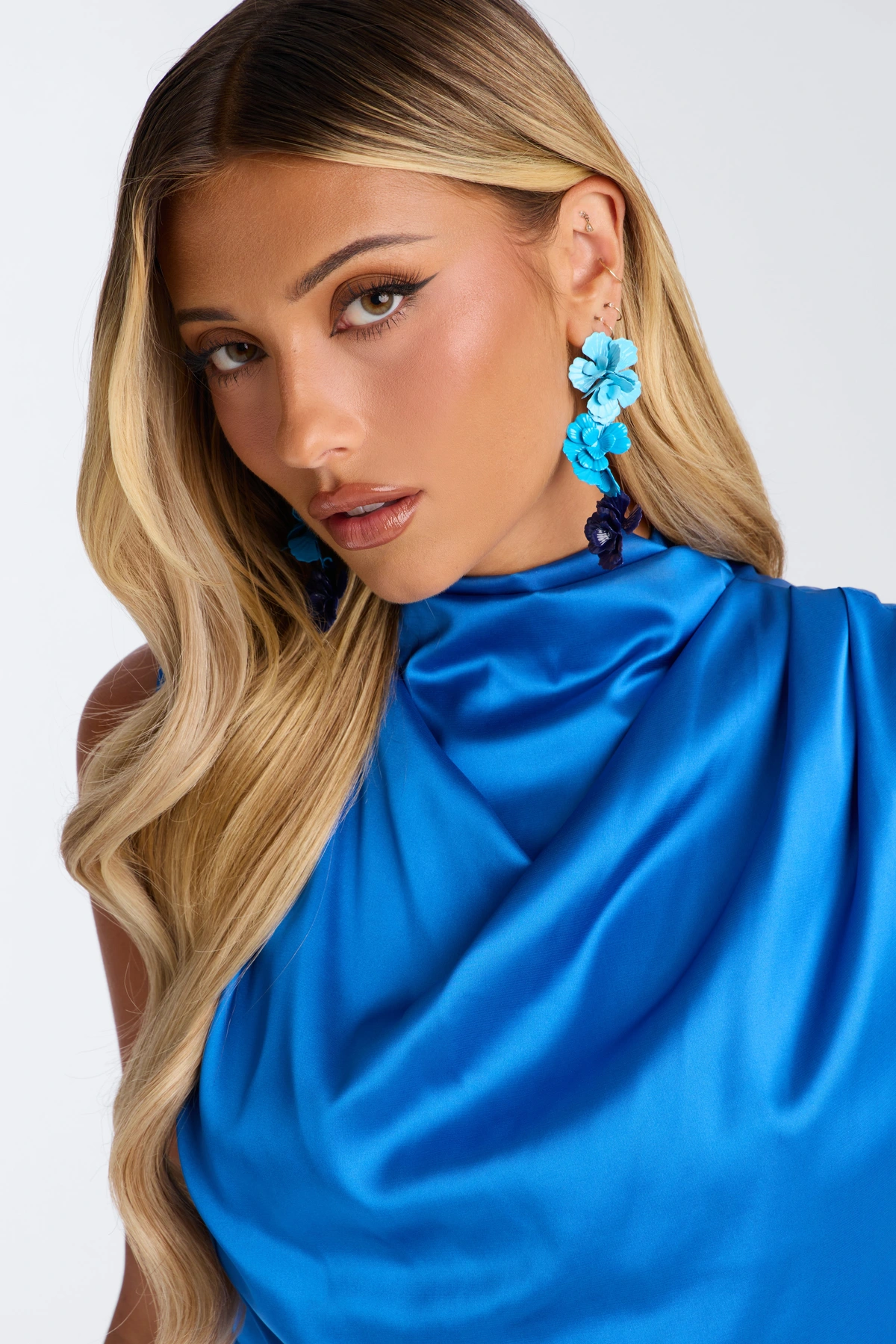 Fresh Take Drop Earrings - Blue/combo — Azul/combinação