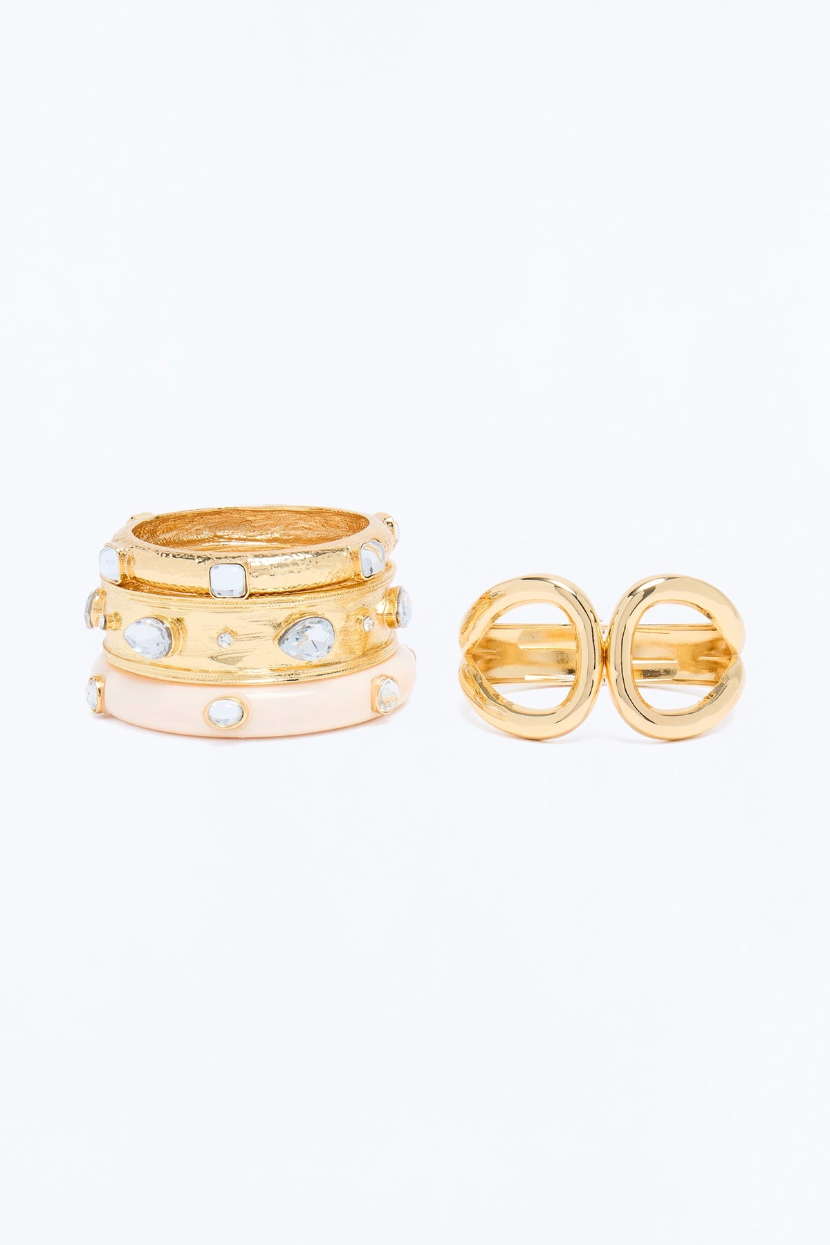 Cherished Treasure 4 Piece Bracelet Set - Gold — Dourado