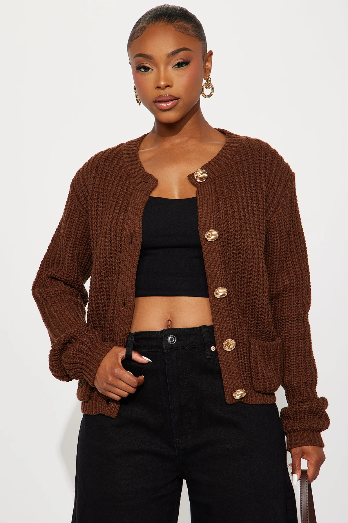 Bring Me Hot Cocoa Cardigan - Chocolate — Chocolate