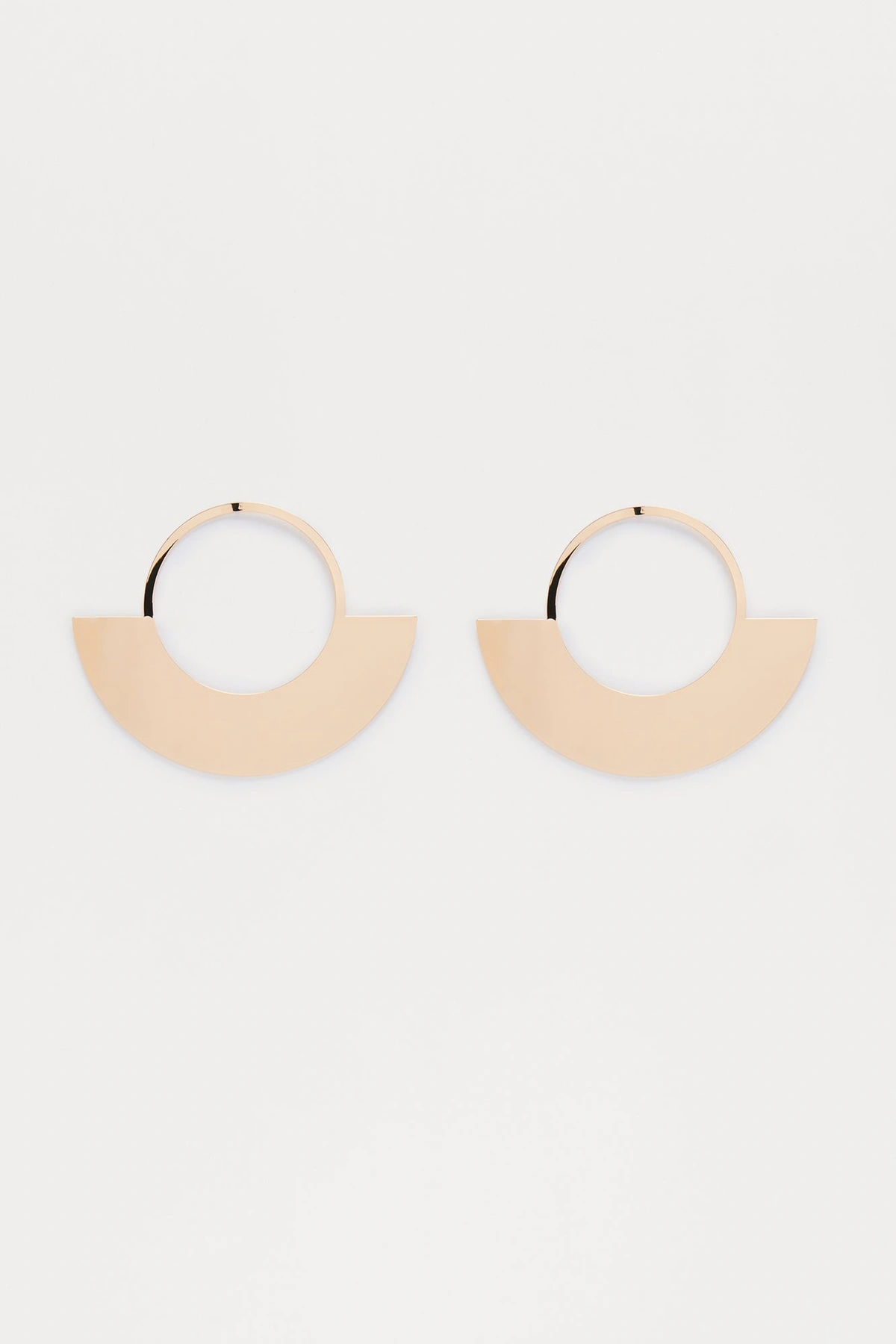 Enlightened Hoop Earrings - Gold — Dourado