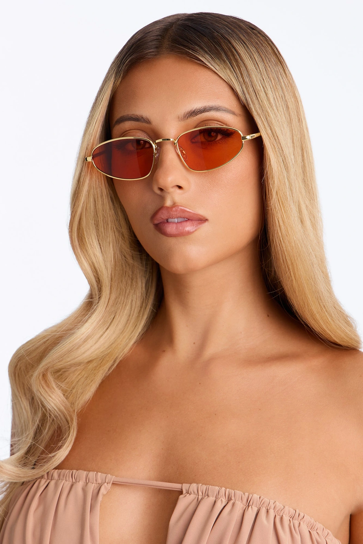 Citrus Nectar Sunglasses - Gold/Orange — Dourado/Laranja