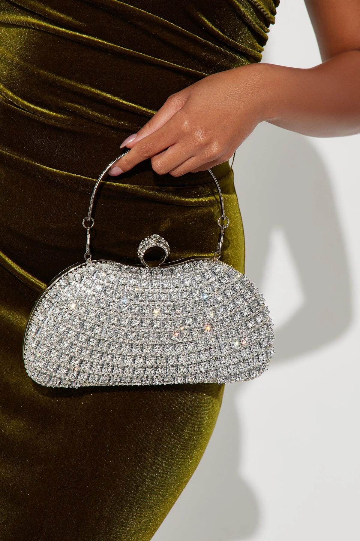 Clear Conscience Clutch - Silver — Prateado