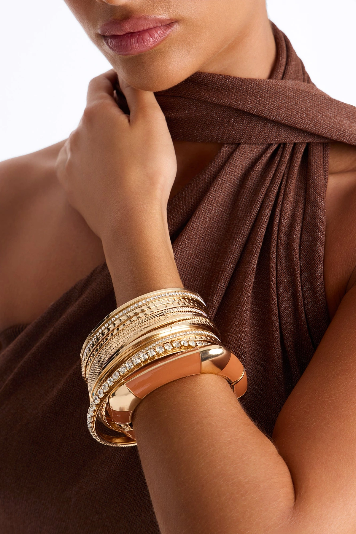 Aruba 15 Piece Bracelet Set - Gold/combo — Dourado/combinação