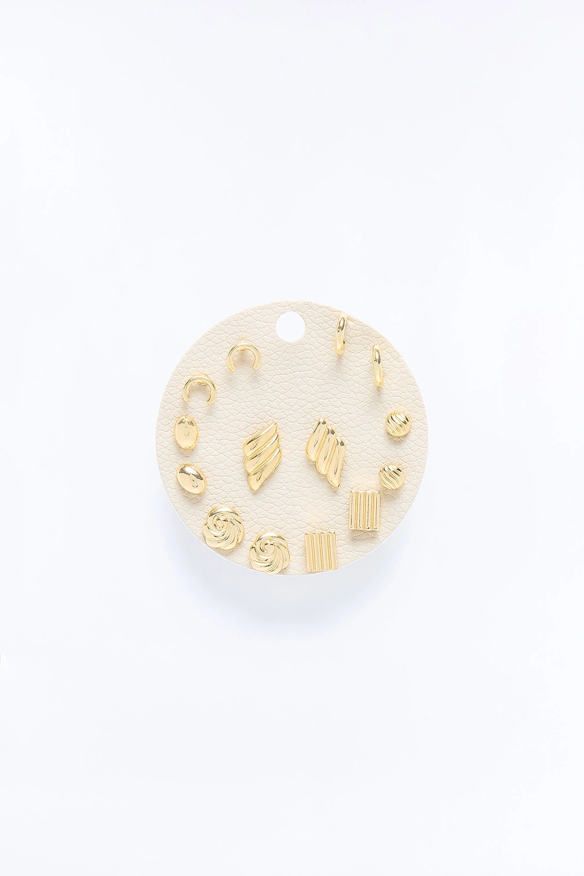Everyday Perfection 7 Piece Multi Earring Set - Gold — Dourado