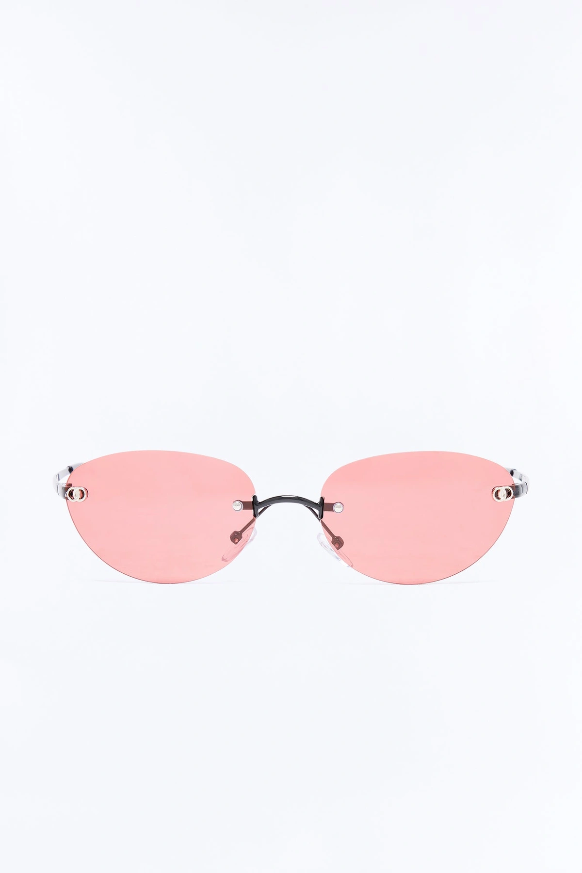 Kiss Kiss Sunglasses - Black/Pink — Preto/Rosa