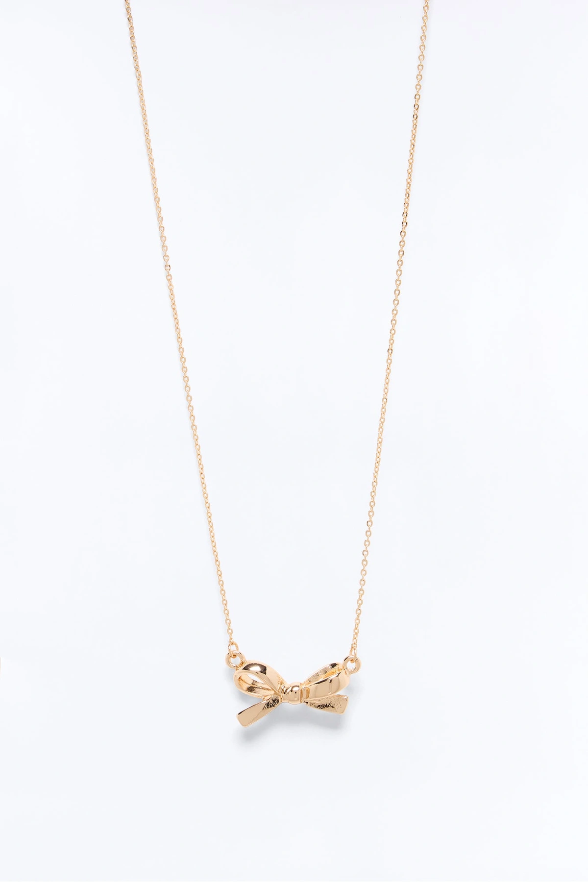 Bow Belle Necklace - Gold — Dourado