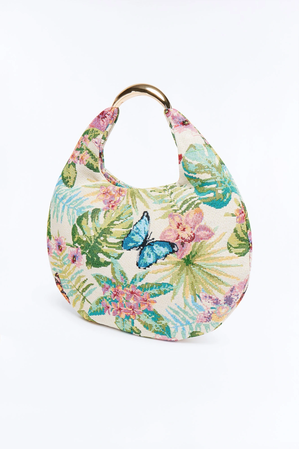 Flower Picker Jacquard Shoulder Bag - Multi Color — Multicolor