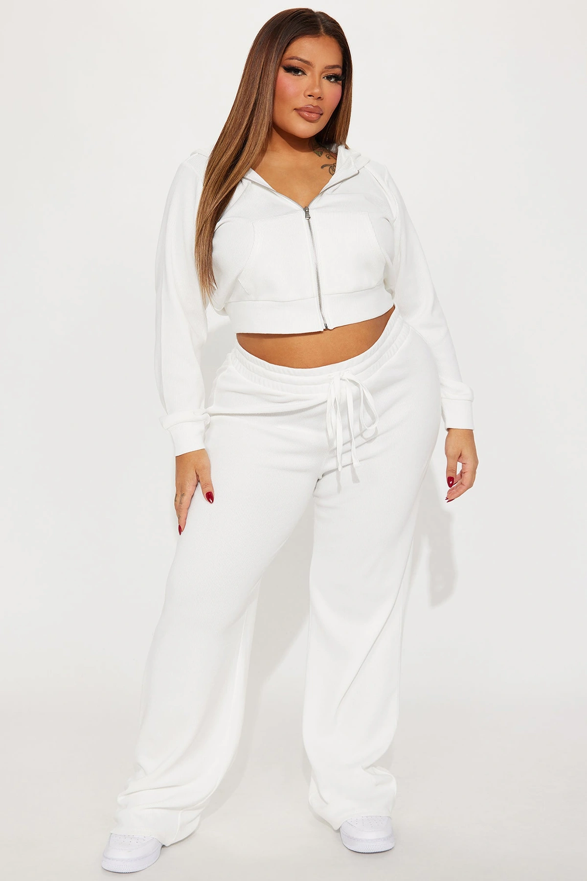 Thinking Of You Thermal Pant Set - Cream — Creme