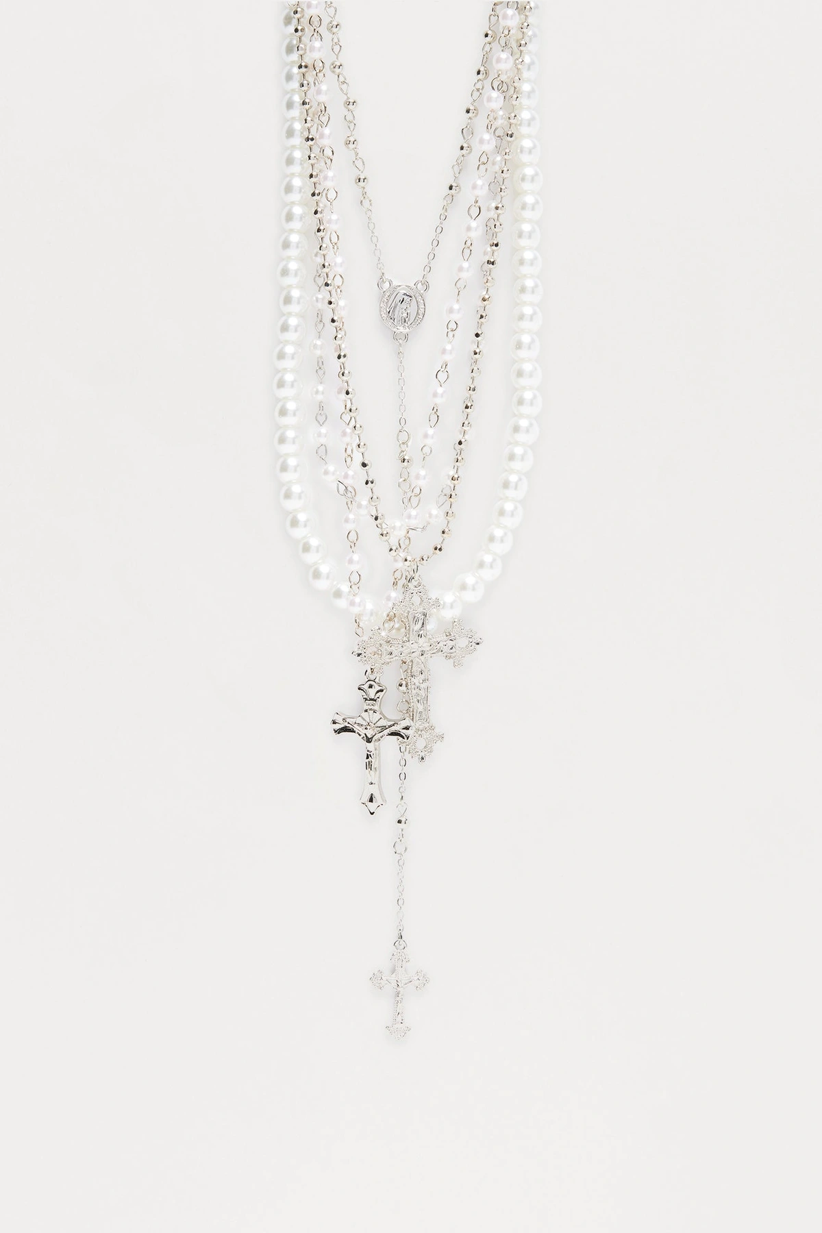 Closer To Heaven Layered Necklace - Silver — Prateado