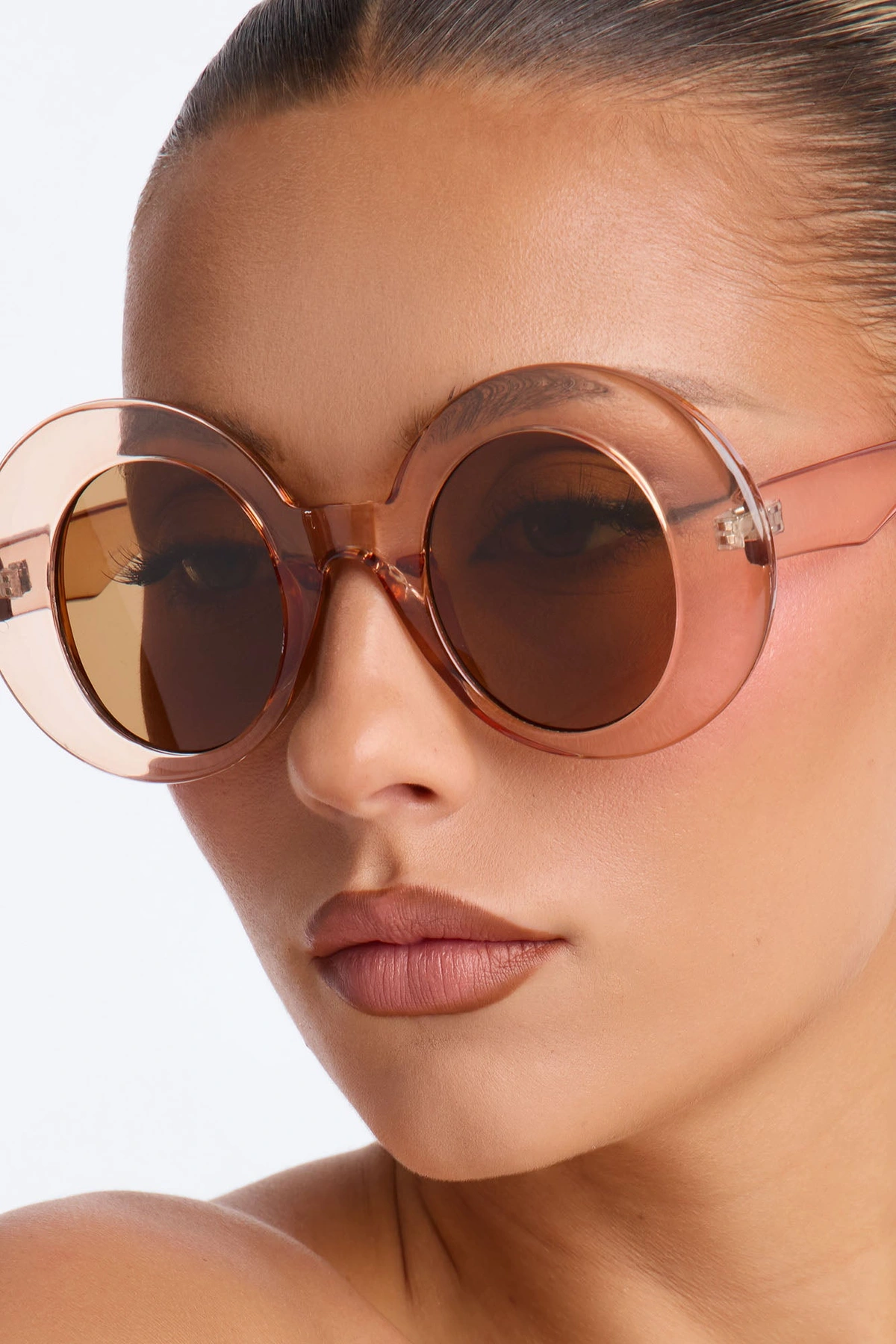 Lost In The Thrill Sunglasses - Nude — Nude