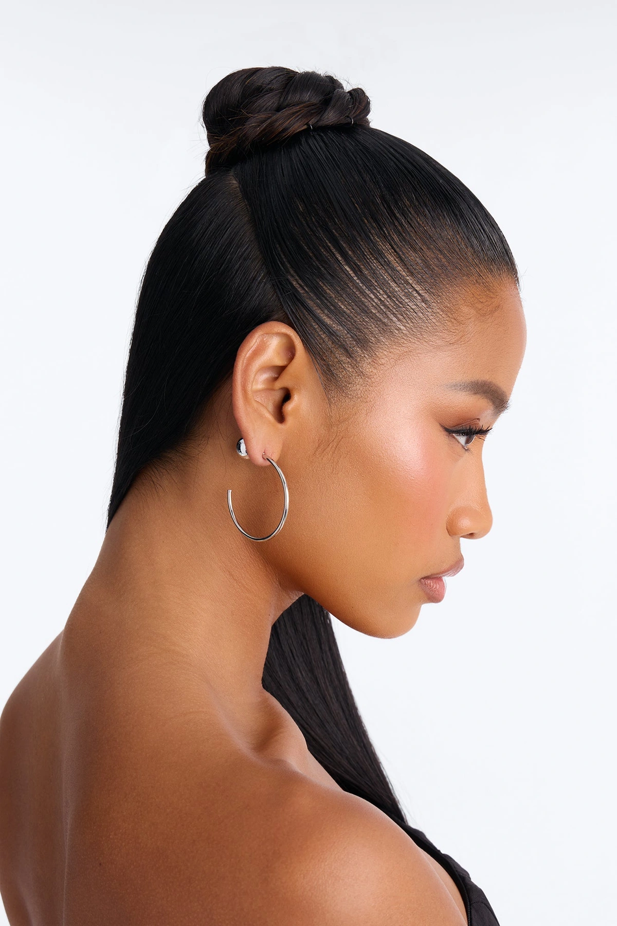 Minimal Effort Hoop Earrings - Silver — Prateado