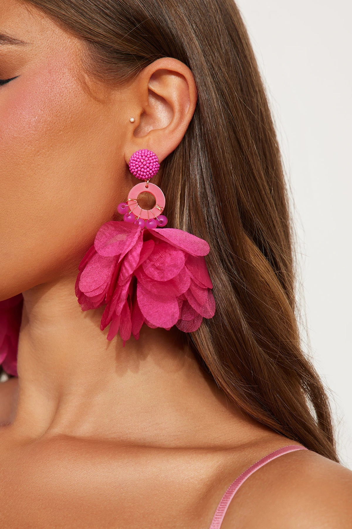 Dancing In The Garden Earrings - Pink — Rosa