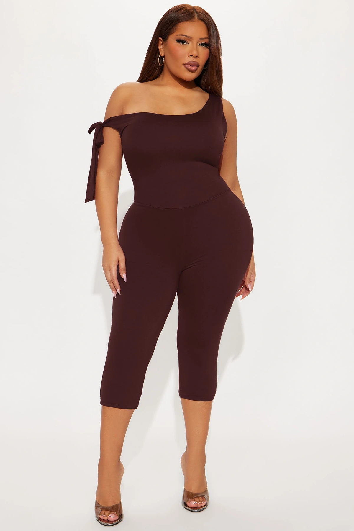 Sweet Like Candy Capri Jumpsuit - Chocolate — Chocolate