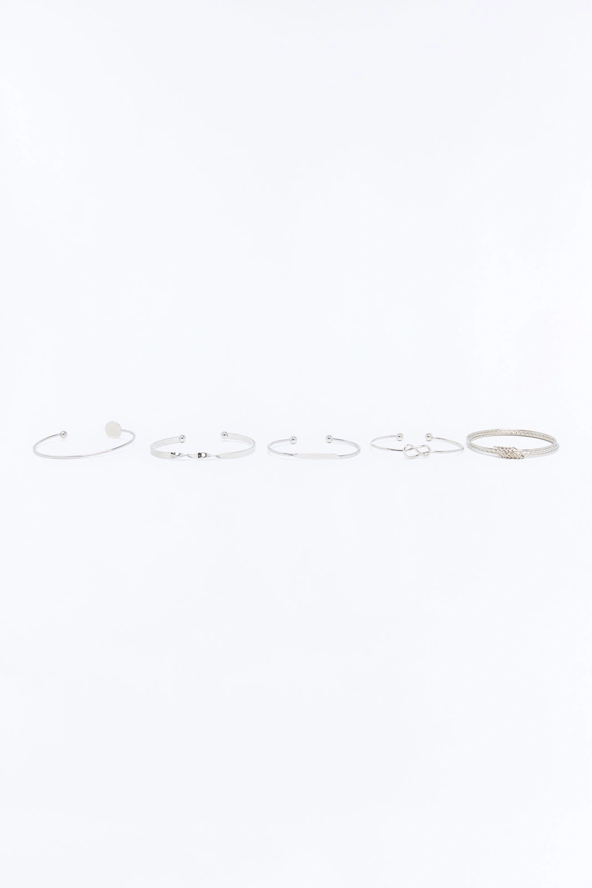 Way Of Life Bracelet Set - Silver — Prateado