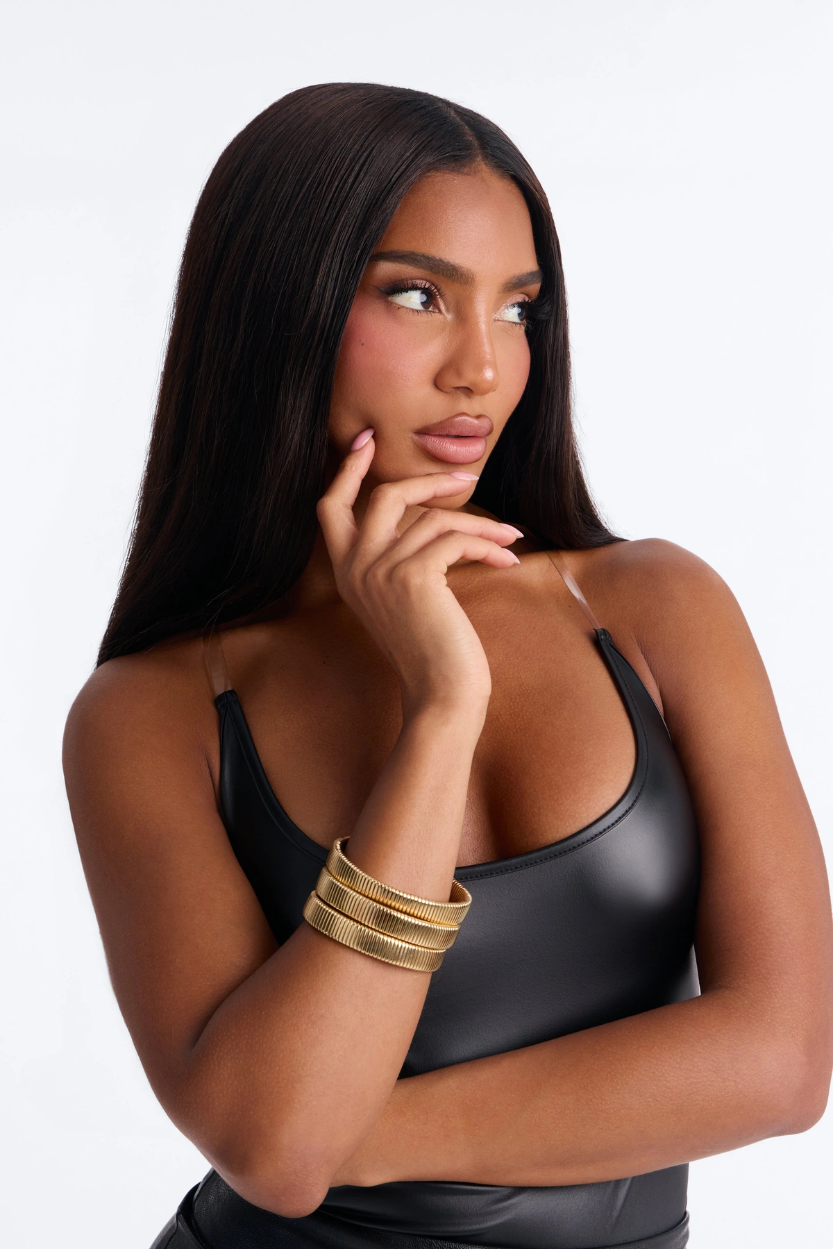Get With It 3 Piece Bracelet Set - Gold — Dourado