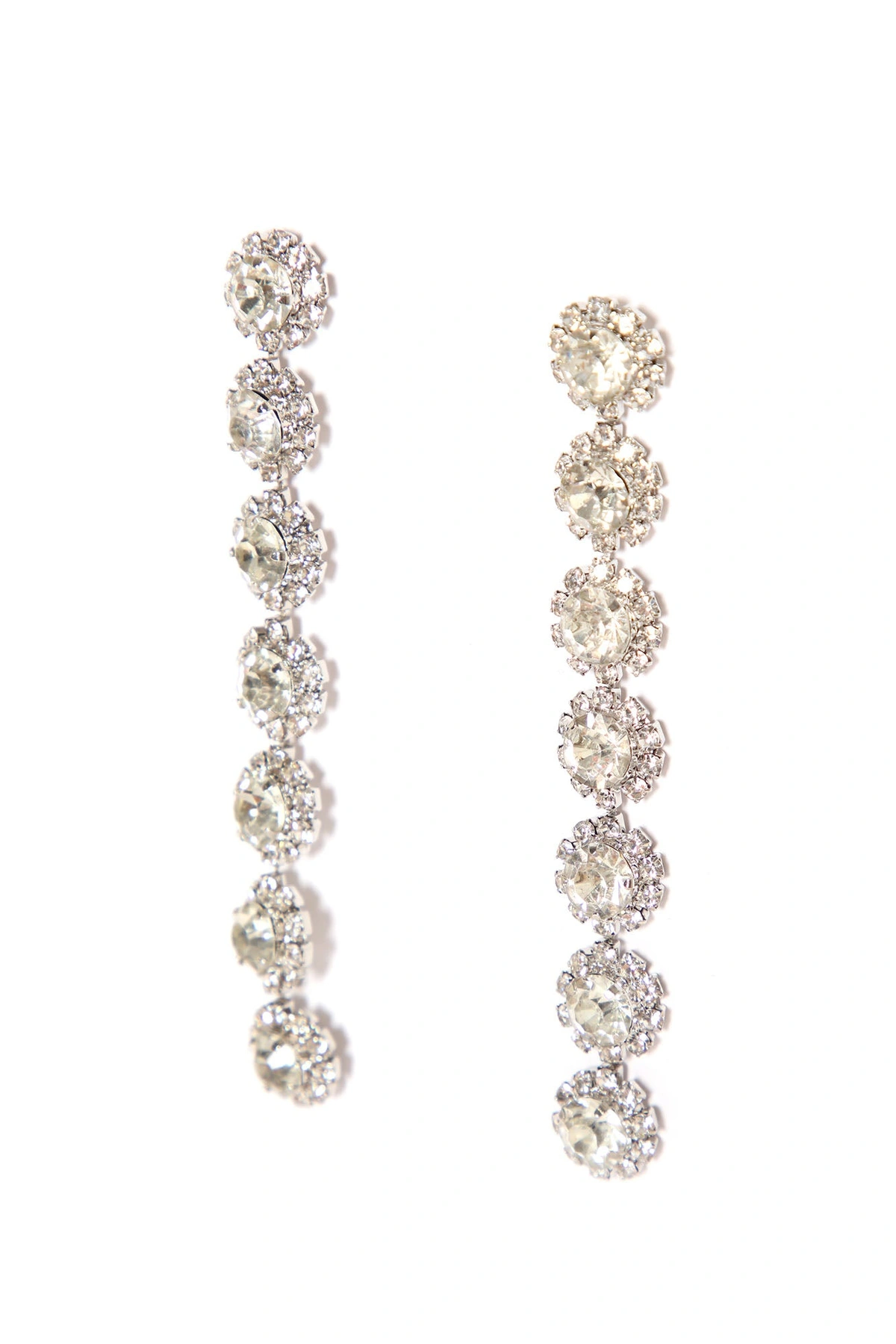 Keep Him Around Drop Earrings - Silver — Prateado