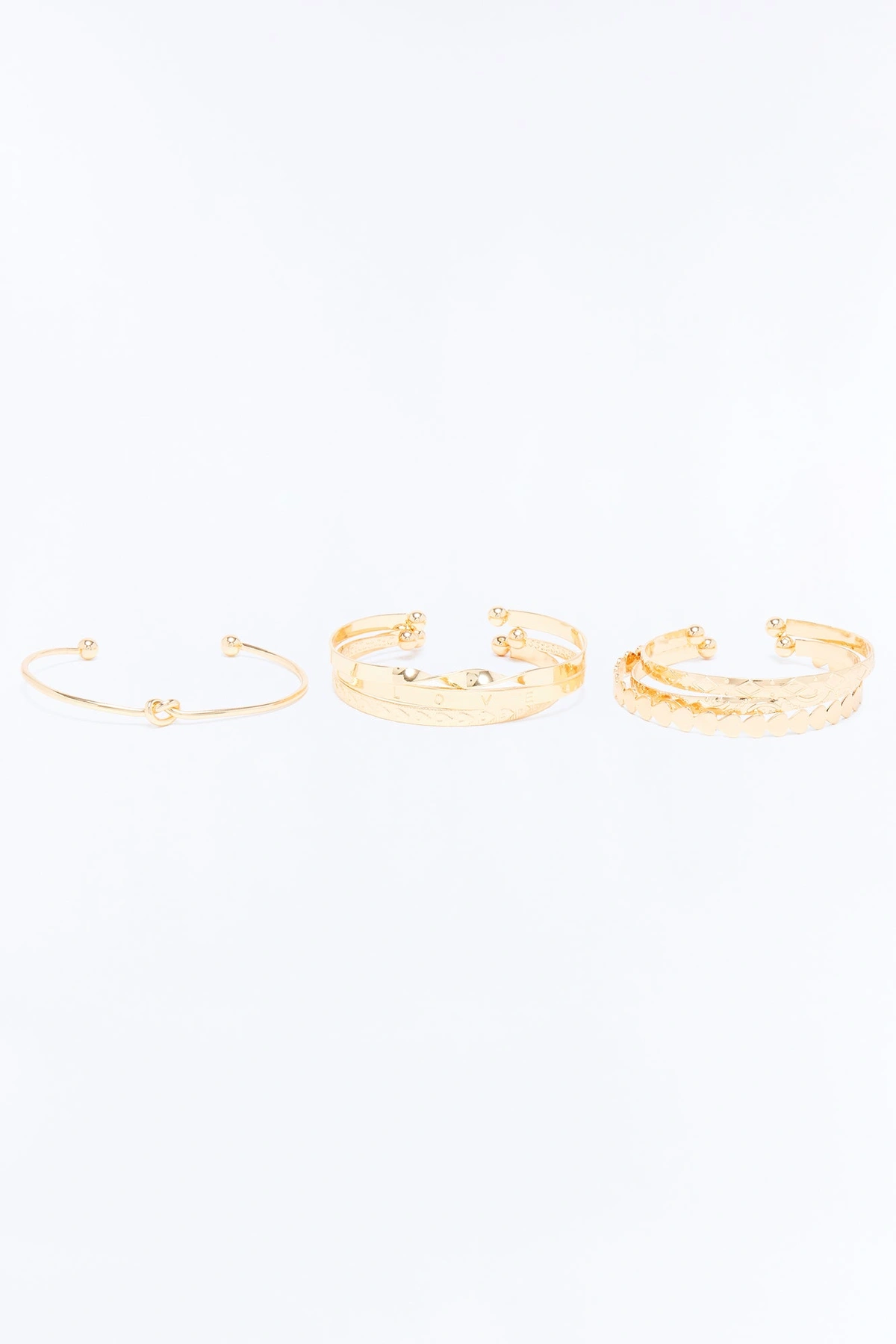 Simply Love 7 Piece Bracelet Set - Gold — Dourado