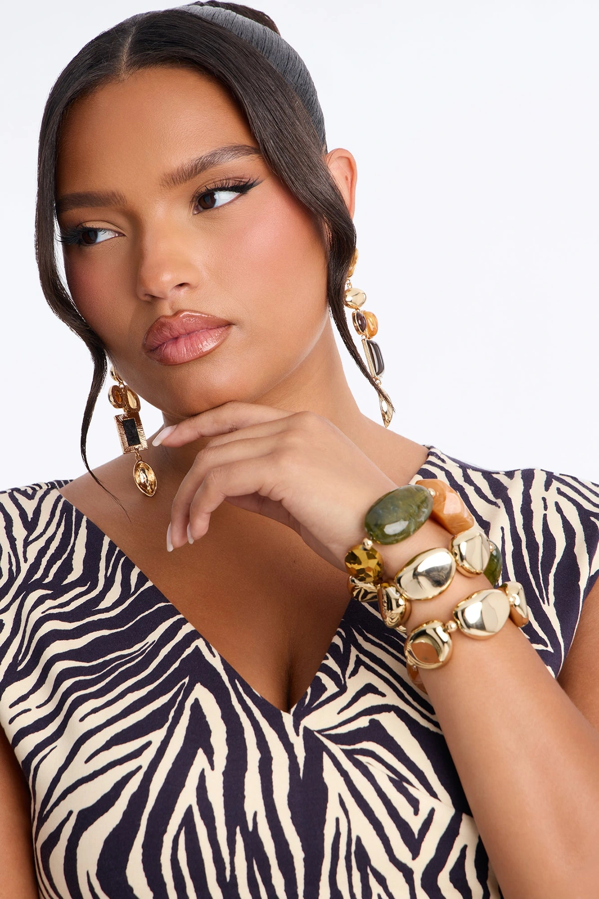 Off The Coast 3 Piece Bracelet Set - Gold/combo — Dourado/combinação