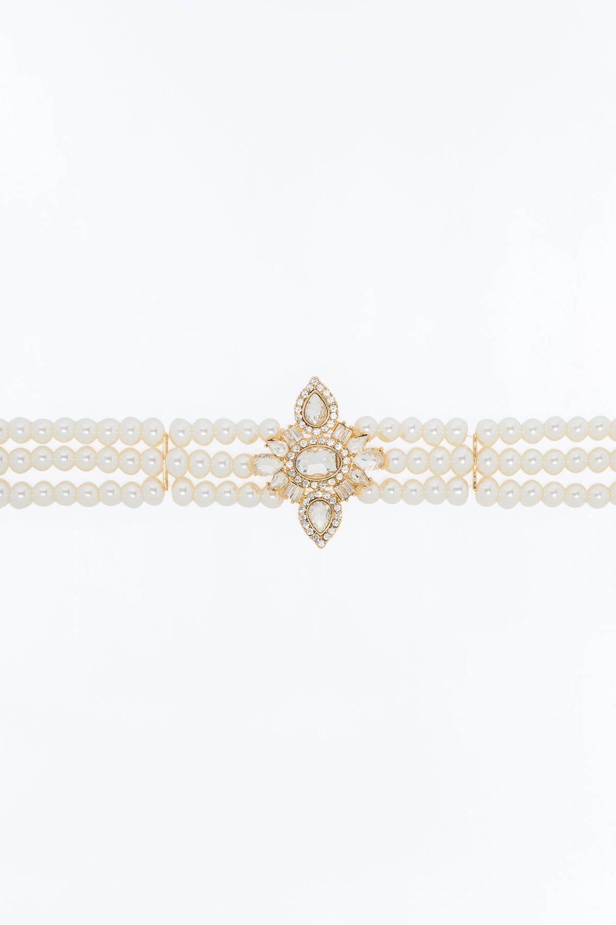 Dance With Me Pearl Choker - White — Branco