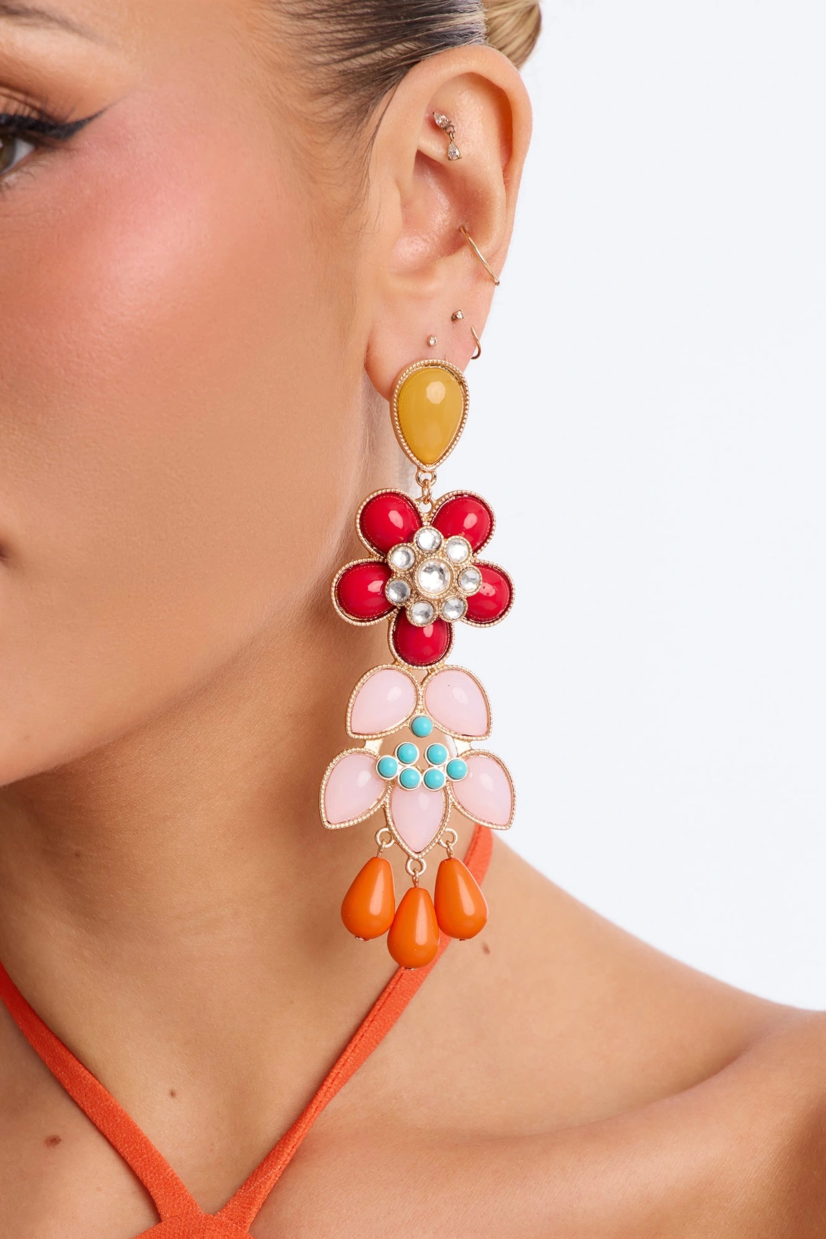 Sorbet Lily Earrings - Multi Color — Multicolor