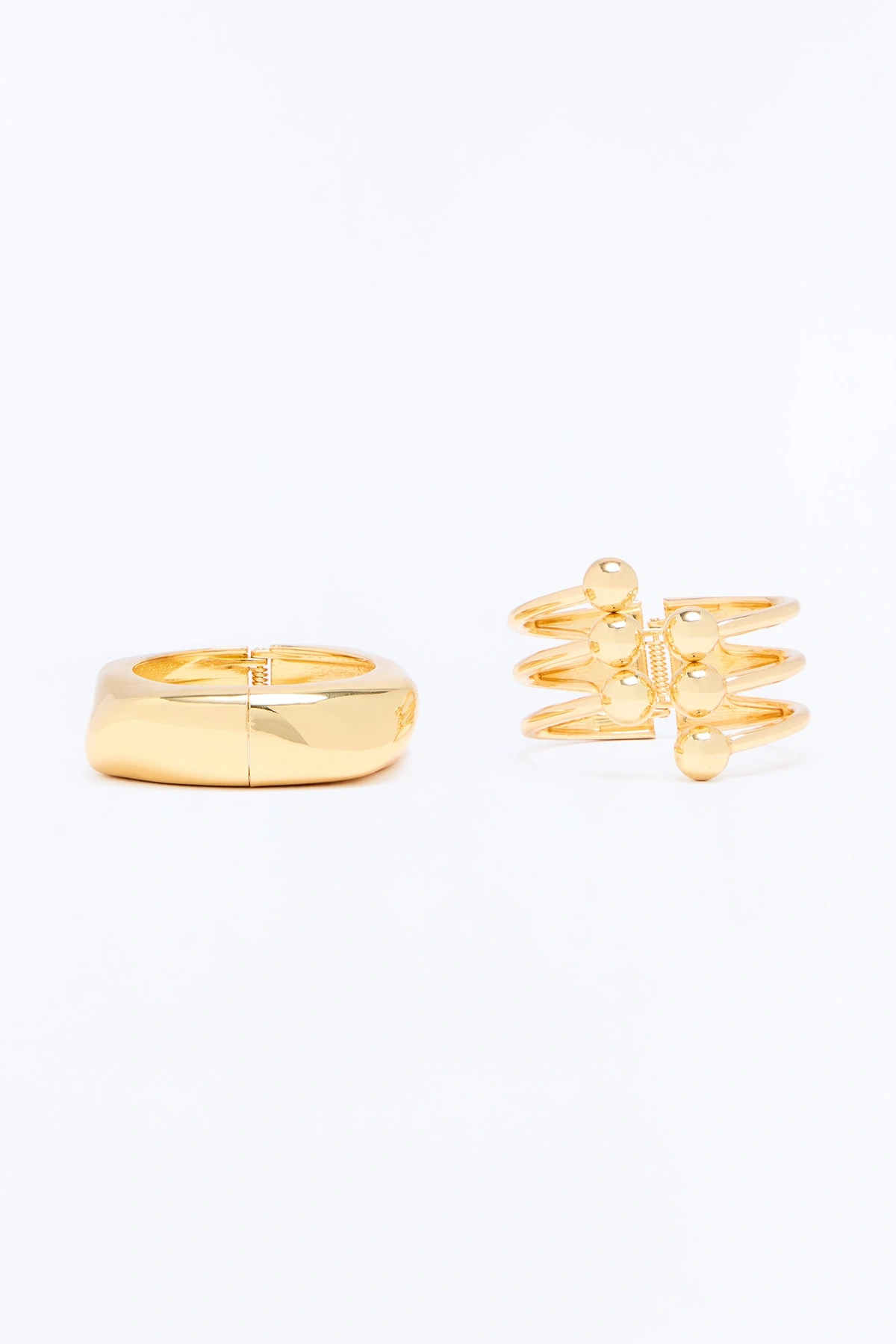 Got A Hold On Me 2 Piece Bracelet Set - Gold — Dourado