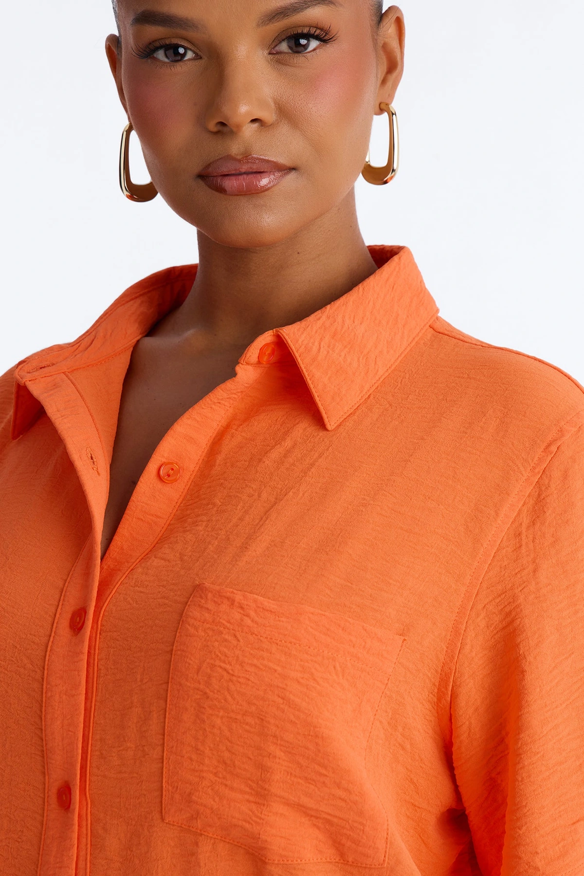 Makenzie Short Sleeve Pant Set - Orange — Laranja