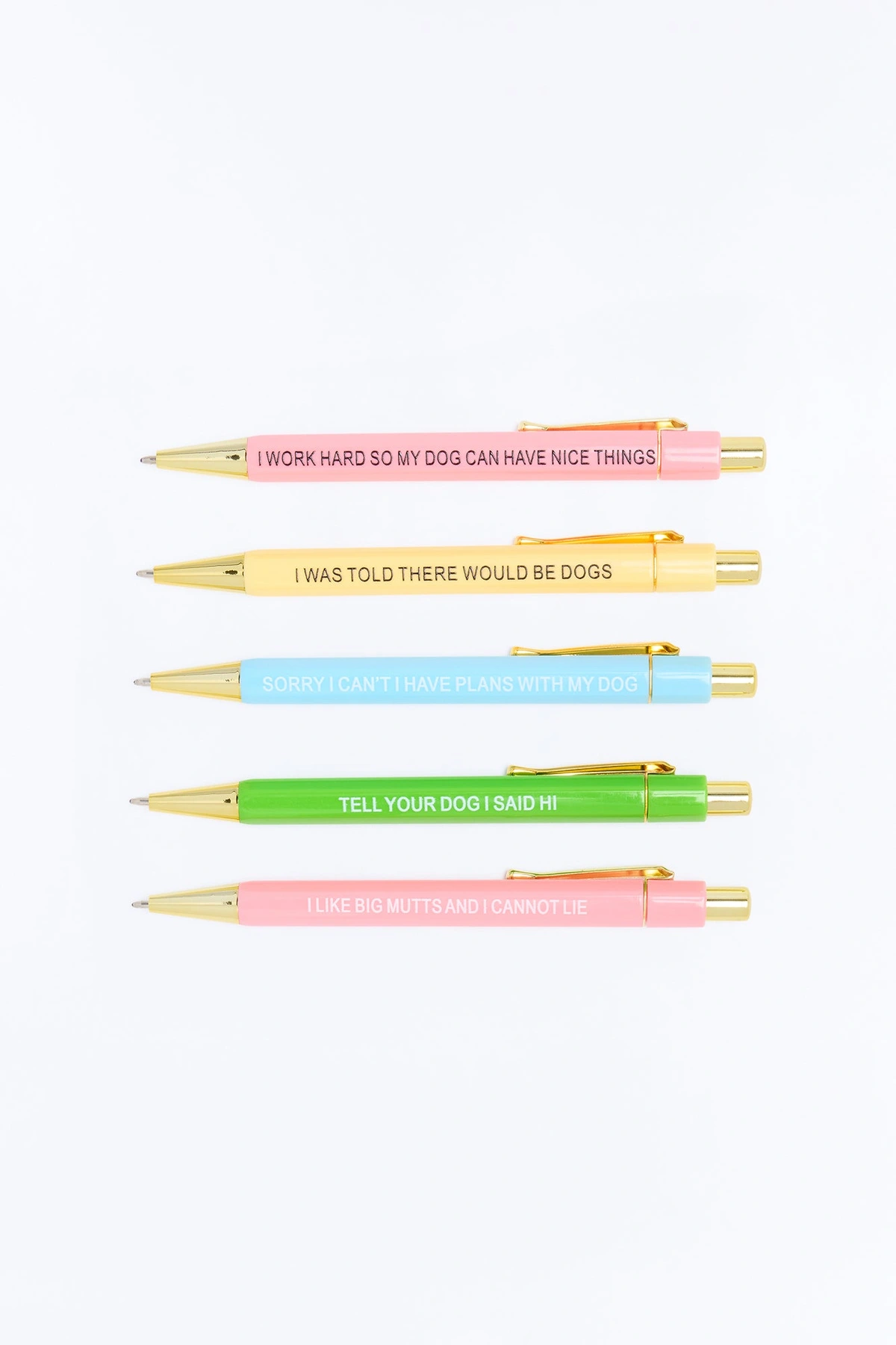 Dog People Pens 5 Pack Set - Multi Color — Multicolor