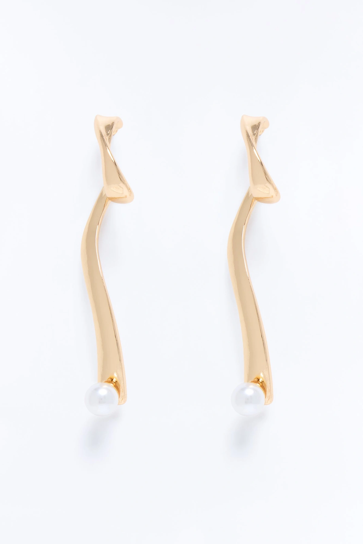 With Grace Drop Earrings - Gold — Dourado