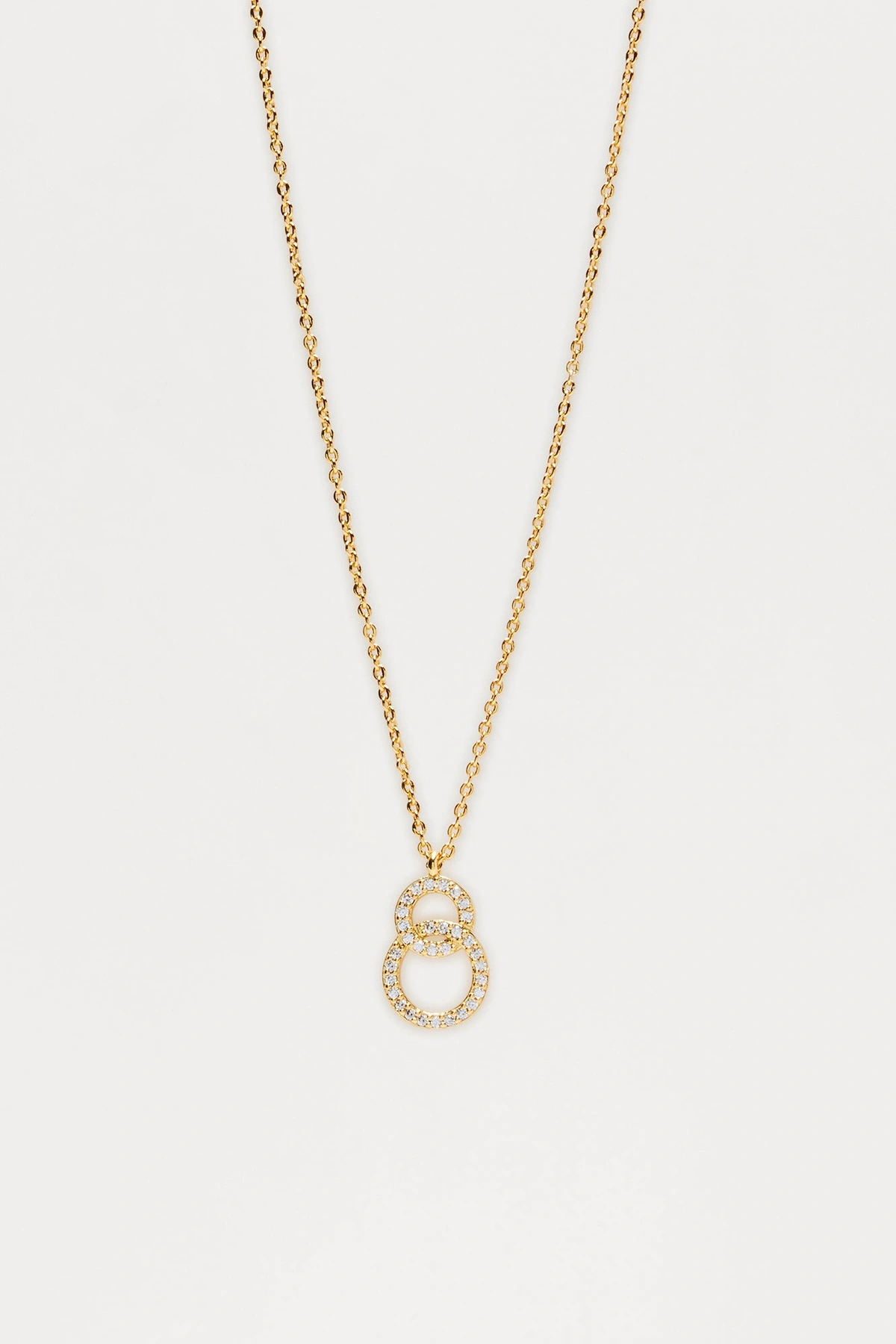 Thinking It Over Pendant Necklace - Gold — Dourado