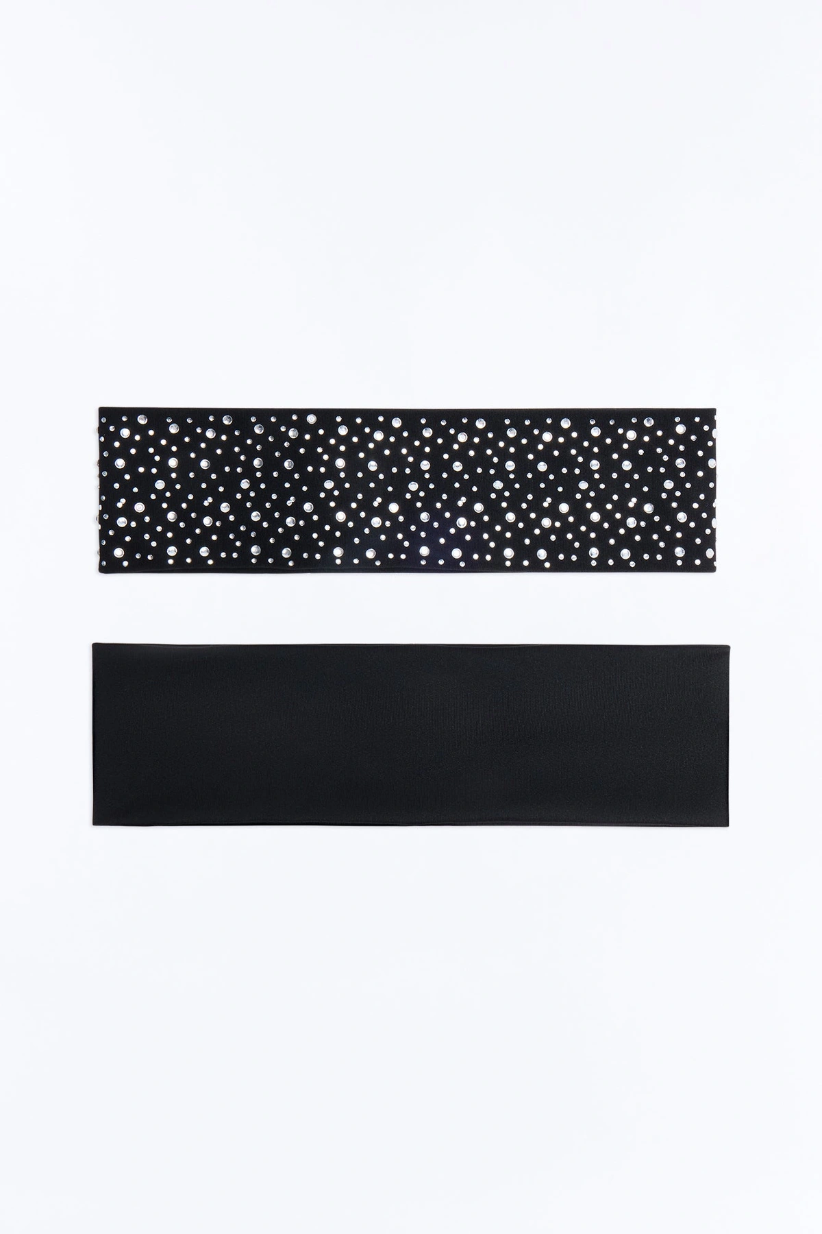 Starry Night 2 Piece Headband Set - Black — Preto